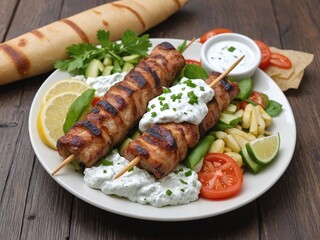 Greek Souvlaki with Tzatziki Sauce - A Delectable Greek Specialty
