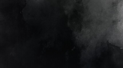 A subtle gradient black watercolor background, where the color shifts from deep black to gray, suitable for modern graphic designs and art projects.