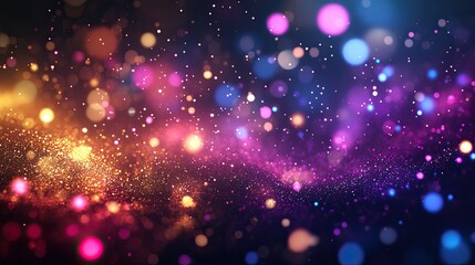 Sparkling abstract background with colorful lights. Perfect for adding a festive and magical touch to your design projects.