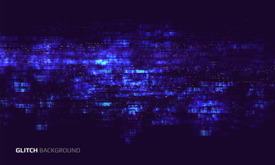 Glitch background. Abstract noise effect, error signal, television technical problem. Vector illustration.