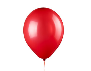 roter Luftballon, isoliert auf wei&szlig;em Hintergrund, Freisteller, Transparent 
