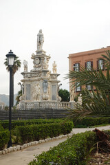 Obraz premium Old buildings in Palermo, Italy