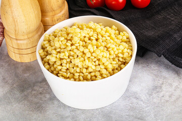 Organic wheat pasta - boiled ptitim