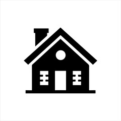 Home icon silhouette vector illustration design on white background.