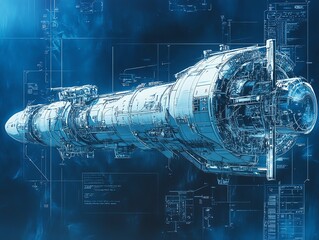 Conceptual design of a space station, with a focus on the skeletal structure and modular blueprint Skeleton Blueprint, Space station project