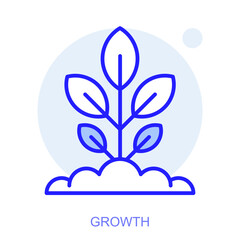 Symbol of a growth. Vector illustration