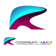 r logo design company name business design
