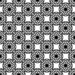 Black Geometric Pattern Abstract Texture Background. Seamless. Tile. Wallpaper. Illustration. Vintage