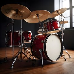 Obraz premium drum kit on stage