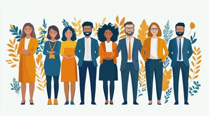 Obraz premium HR staff organizing a multicultural team-building event to enhance employee relations