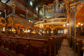 Fototapeta premium Church of Peace in Świdnica, Baroque interior