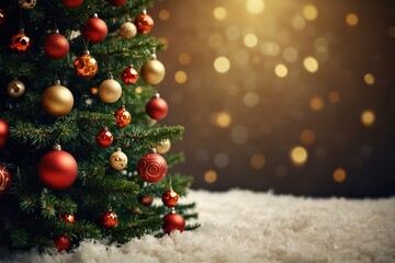  Christmas Background with Christmas Tree