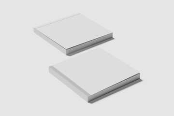 Square Magazine Blank Mockup