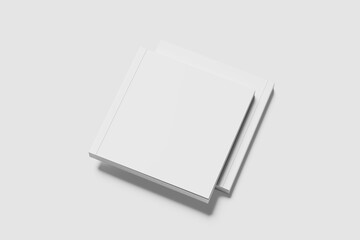 Square Magazine Blank Mockup