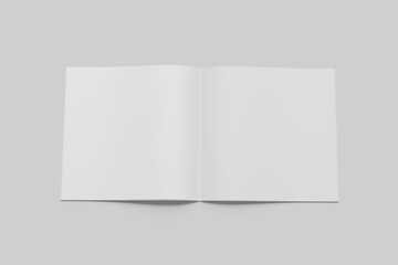 Square Magazine Blank Mockup