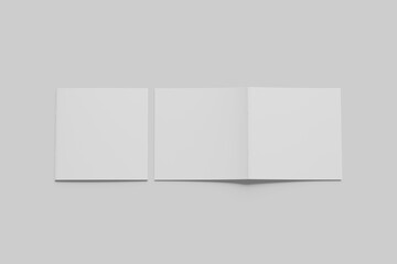 Square Magazine Blank Mockup