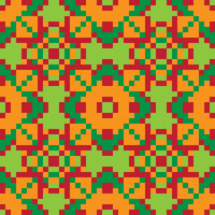 fabric thai ethnic pattern, silk weaving colorful pattern, fabric native seamless background, handwoven textile traditional product concept