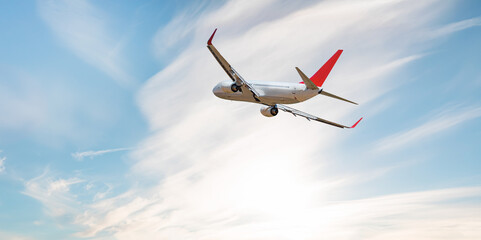 An airplane shakes during turbulence flying air hole - A plane spinning in round clouds - Front...