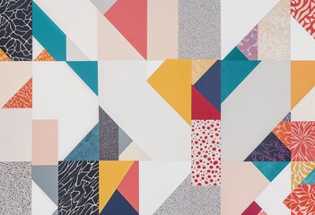 Fototapeta premium A collage of vibrant digital textures and patterns