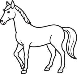 Horse Icon Vector illustration Outline 