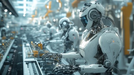 Efficient Robot at Work in Advanced Manufacturing Facility