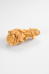 crispy fried chicken drumstick with isolated background