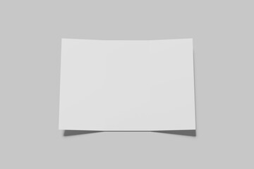 Trifold Brochure Blank Mockup