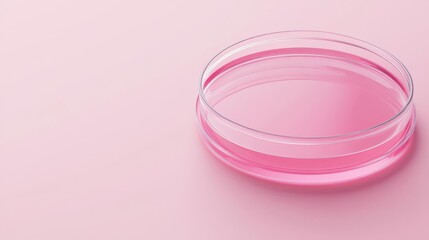 Cell Culture petri dish growth medium 3d illustration biology culture