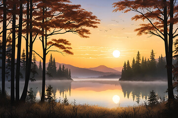 sunrise over the lake
Generative AI