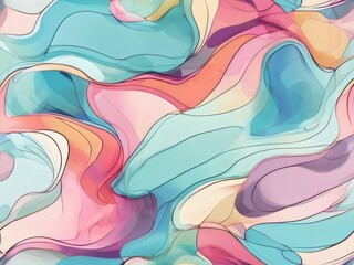 Naklejka premium Seamless Pastle color abstract background
