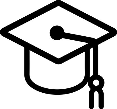 recommend clip art: Clean and Minimalistic Graduation Cap Vector Icon Versatile Design for Academic Certificates, Diplomas, and Scholarly Achievements, svg, png, Transparent Background