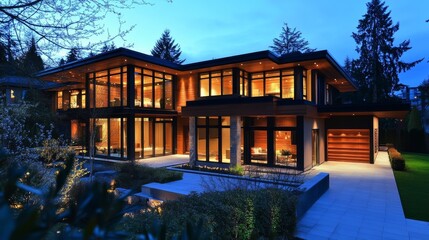 Naklejka premium Vancouver luxury home fragment