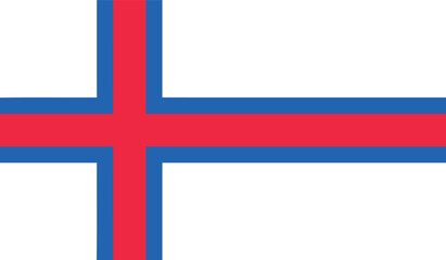 Obraz premium FLAG OF THE FAROE ISLANDS