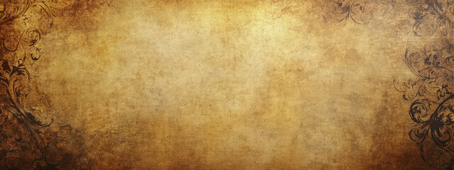 Fototapeta premium A very old looking piece of paper with a lot of texture and a few lines
