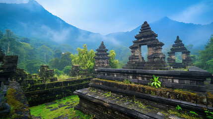 Ancient temples in the jungle of Southeast Asia, archaeological site temple ruins, Beautiful travel wallpaper