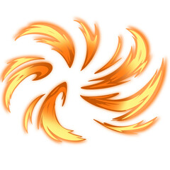 Comic effect on transparent background	
