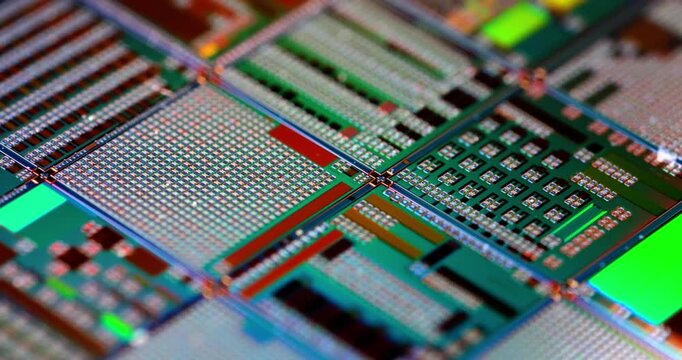 Silicon semiconductor wafer close-up. In electronics, a wafer also called a slice or substrate is a thin slice of semiconductor, a crystalline silicon, used for the fabrication of integrated circuits