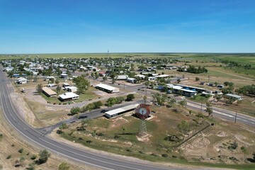Aerial photo of Julia Creek Queensland Australia