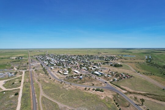 Aerial photo of Julia Creek Queensland Australia
