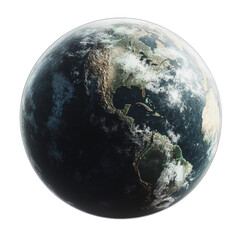 Naklejka premium PNG Earth view from space with detailed continents