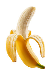 png banana closeup photo on white background