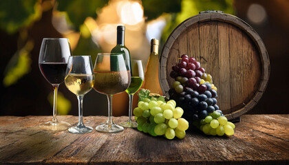 Obraz premium Valuable wines produced from quality and natural grapes