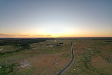 Aerial photo of Winton Queensland Australia