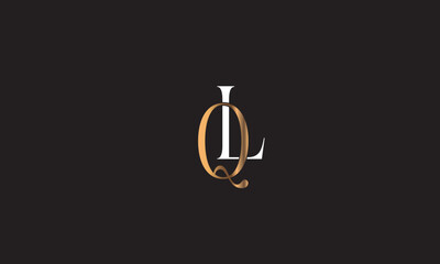 QL, LQ, L, Q Abstract Letters Logo Monogram	