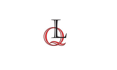 QL, LQ, L, Q Abstract Letters Logo Monogram	