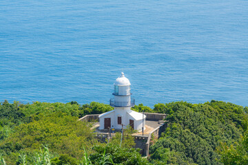 関埼灯台と豊予海峡