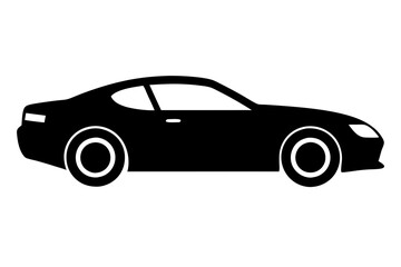 racing car vector silhouette, race car icon, car silhouette

