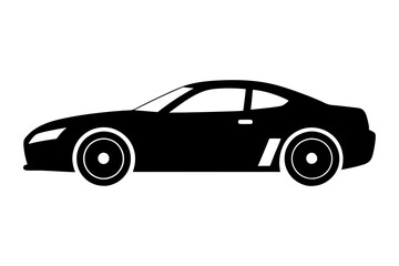 racing car vector silhouette, race car icon, car silhouette
