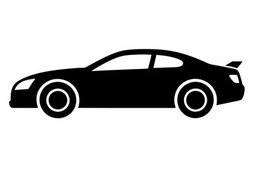 racing car vector silhouette, race car icon, car silhouette
