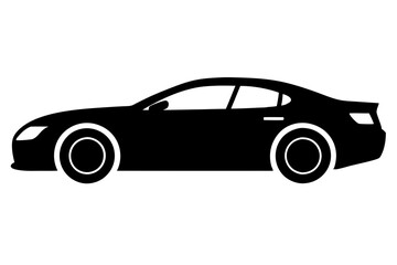 racing car vector silhouette, race car icon, car silhouette
